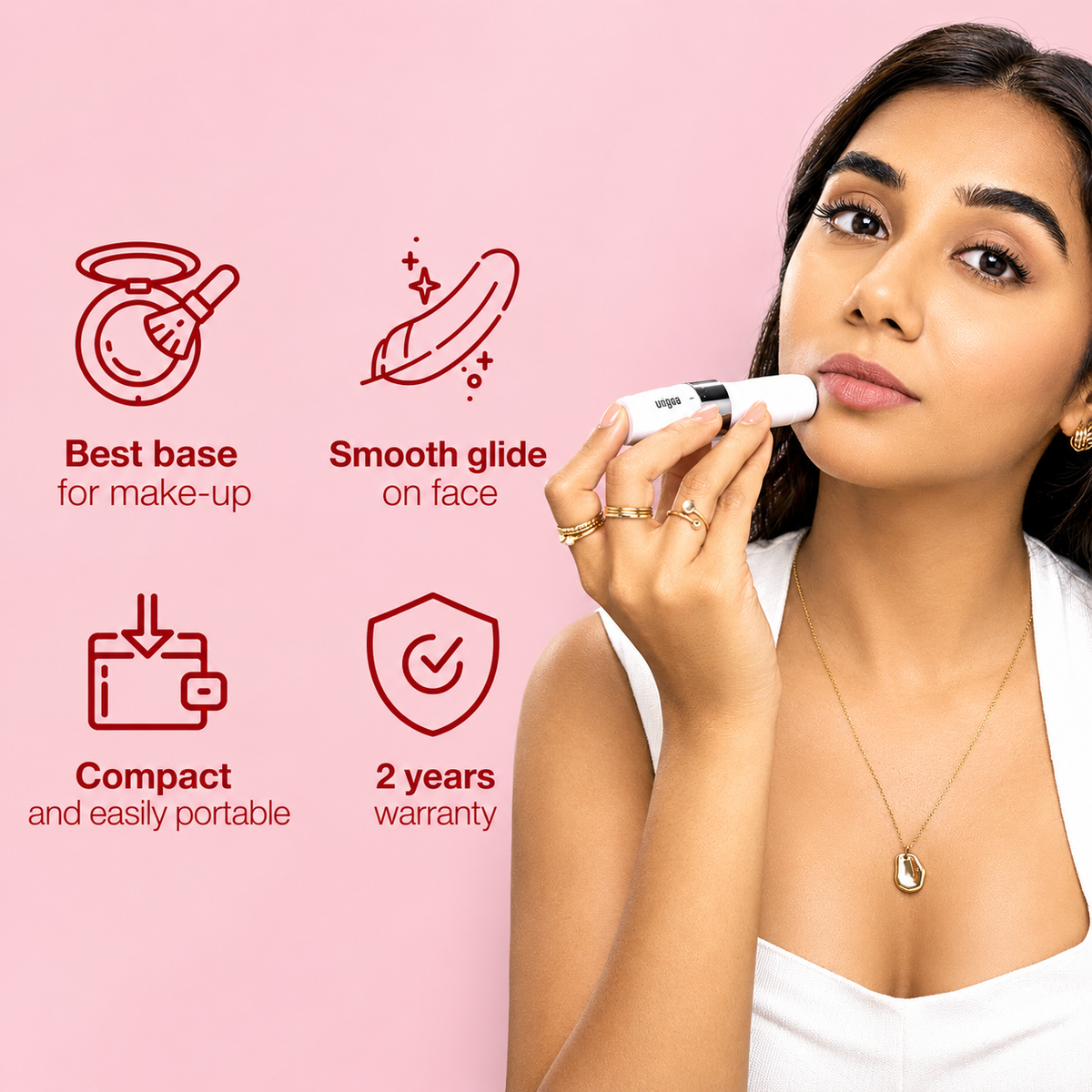 Face Mini Hair Remover FS1000 Cordless for Women Cordless Epilator (White)