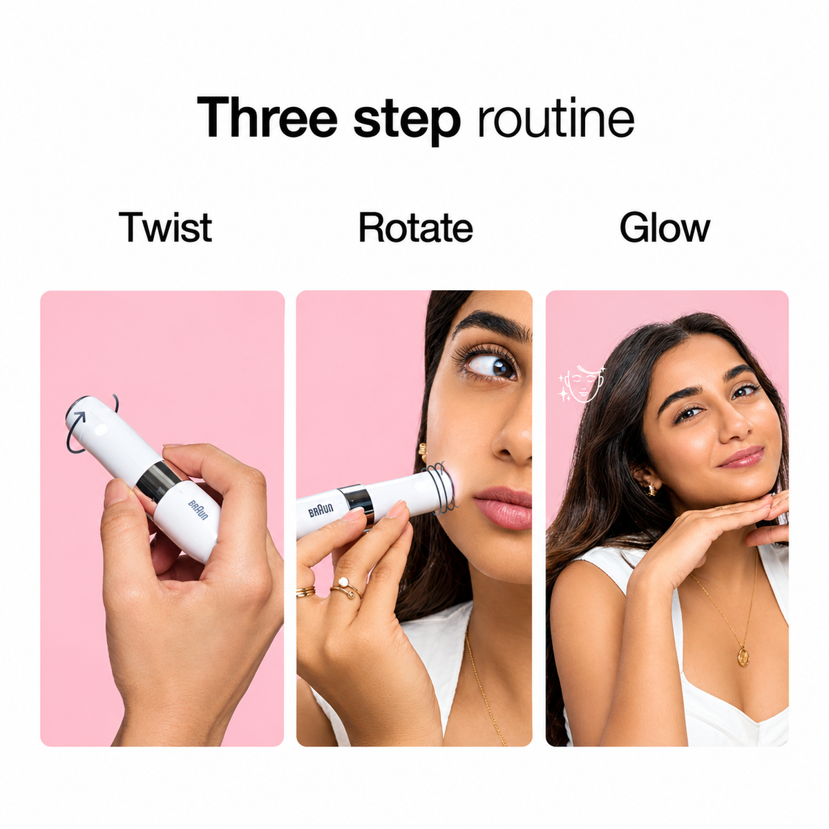 Face Mini Hair Remover FS1000 Cordless for Women Cordless Epilator (White)