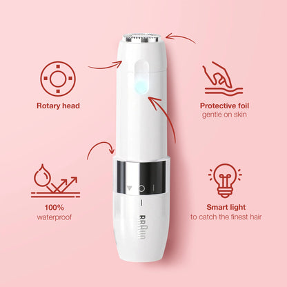 Face Mini Hair Remover FS1000 Cordless for Women Cordless Epilator (White)